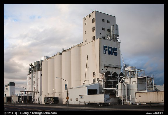 Grain elevator. California, USA (color)