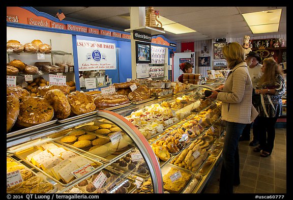 Danish Bakery. Solvang, California, USA (color)