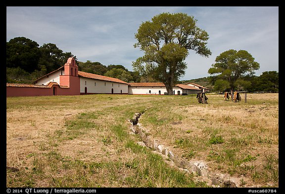 La Purísima Mission State Historic Park. Lompoc, California, USA (color)