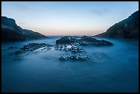 Spooners Cove at sunset, Montana de Oro State Park. Morro Bay, USA ( color)