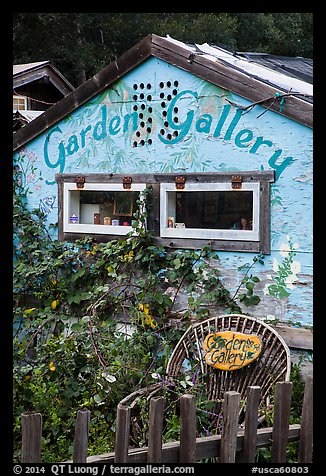 Garden gallery. Big Sur, California, USA (color)