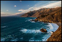 Coastline at sunset. Big Sur, California, USA ( color)