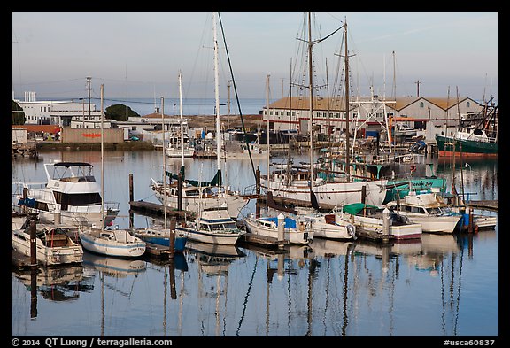 Moss Landing Marina. California, USA (color)