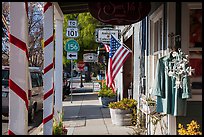 Sidewalk. San Juan Bautista, California, USA ( color)