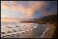 Sand Dollar Beach at sunset. Big Sur, California, USA ( color)