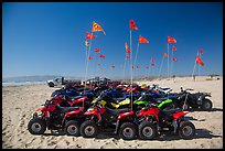 Dune buggies for rent, Pismo Beach, Oceano. California, USA ( color)