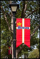 Flag with Danish colors. Solvang, California, USA ( color)