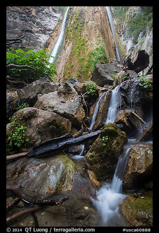 Limeliln falls, Limekiln State Park. Big Sur, California, USA (color)