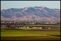 Agricultural lands and Salinas Valley. California, USA ( color)