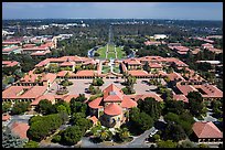 Aerial view of Main Quad. Stanford University, California, USA ( color)