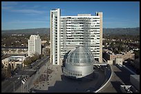 Aerial view of City Hall. San Jose, California, USA ( color)