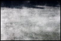 Mist rising from lake, Jenkinson Lake. California, USA ( color)