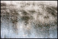 Ripples and mist rising, Jenkinson Lake. California, USA ( color)