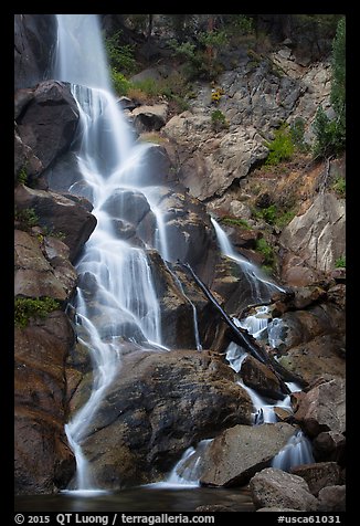 Grizzly Falls in autumn, Sequoia National Forest. Giant Sequoia National Monument, Sequoia National Forest, California, USA (color)