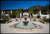 Memorial garden, La Paz, Cesar Chavez National Monument, Keene. California, USA ( color)