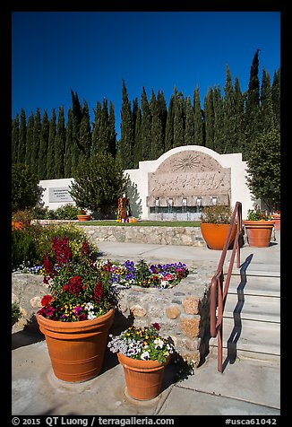 Cesar Chavez memorial, Cesar Chavez National Monument, Keene. California, USA (color)