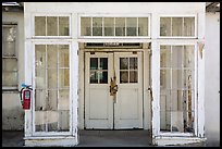 Door of old building, La Paz, Cesar Chavez National Monument, Keene. California, USA ( color)