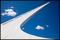 Spar and cables, Sundial Bridge, Redding. California, USA ( color)