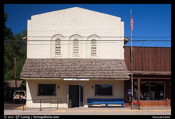 Post Office, Cedarville. California, USA (color)