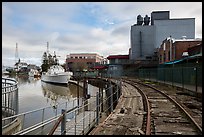 Petaluma and Santa Rosa Railroad tresle. Petaluma, California, USA ( color)