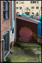 Downtown buildings detail. Petaluma, California, USA ( color)