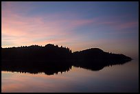 Sunset reflection in Stone Lagoon, Humboldt Lagoons State Park. California, USA ( color)