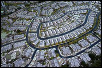 Aerial view of Villages after hailstorm. San Jose, California, USA ( color)