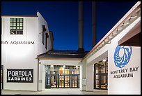 Monterey Bay Aquarium by night. Monterey, California, USA ( color)