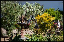 Courtyard, Mission San Juan. San Juan Bautista, California, USA ( color)