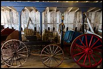 Wagons, Plaza Stable. San Juan Bautista, California, USA ( color)