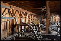 Blacksmith shop and displays. San Juan Bautista, California, USA ( color)