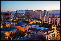 City National Civic and city skyline at dawn. San Jose, California, USA ( color)