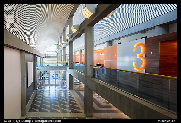 Inside San Jose Mc Enery Convention Center. San Jose, California, USA (color)