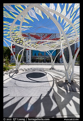Sculpture in front of San Jose Convention Center. San Jose, California, USA (color)