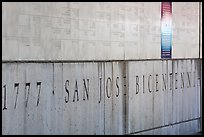 Detail of Bicentennial monument. San Jose, California, USA ( color)