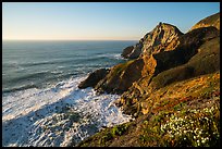 Devils slide, late afternoon. San Mateo County, California, USA ( color)