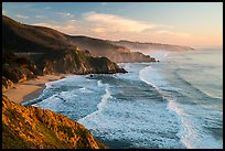 Surf, Grey Whale Cove and Montara. San Mateo County, California, USA ( color)