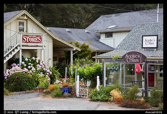 Duncans Mills. California, USA (color)