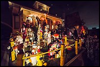 House with Halloween decorations. Petaluma, California, USA ( color)