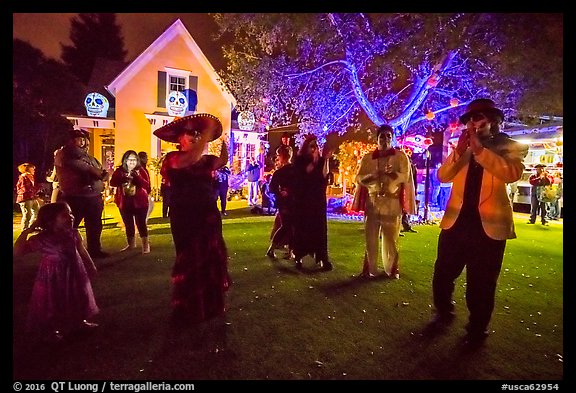 Halloween party. Petaluma, California, USA (color)