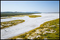 Aerial view of Soda Lake. Carrizo Plain National Monument, California, USA ( color)