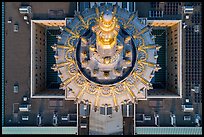 Aerial view of City Hall dome looking down. San Francisco, California, USA ( color)