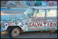Painted car, Salvation Mountain. Nyland, California, USA ( color)