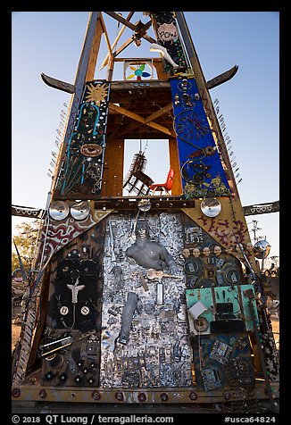 Art installation, Slab City. Nyland, California, USA (color)