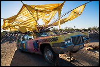 Car transformed into artwork, Slab City. Nyland, California, USA ( color)