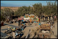 East Jesus art installation from above, Slab City. Nyland, California, USA ( color)