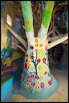 Artificial tree inside Salvation Mountain. Nyland, California, USA ( color)