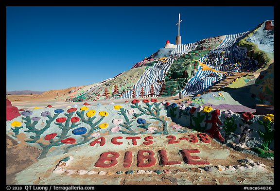 Salvation Mountain. Nyland, California, USA (color)