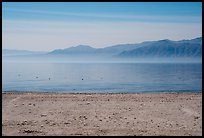 Desert mountains rising avove Salton Sea. California, USA ( color)