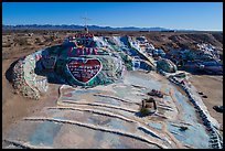 Aerial view of Salvation Mountain. Nyland, California, USA ( color)